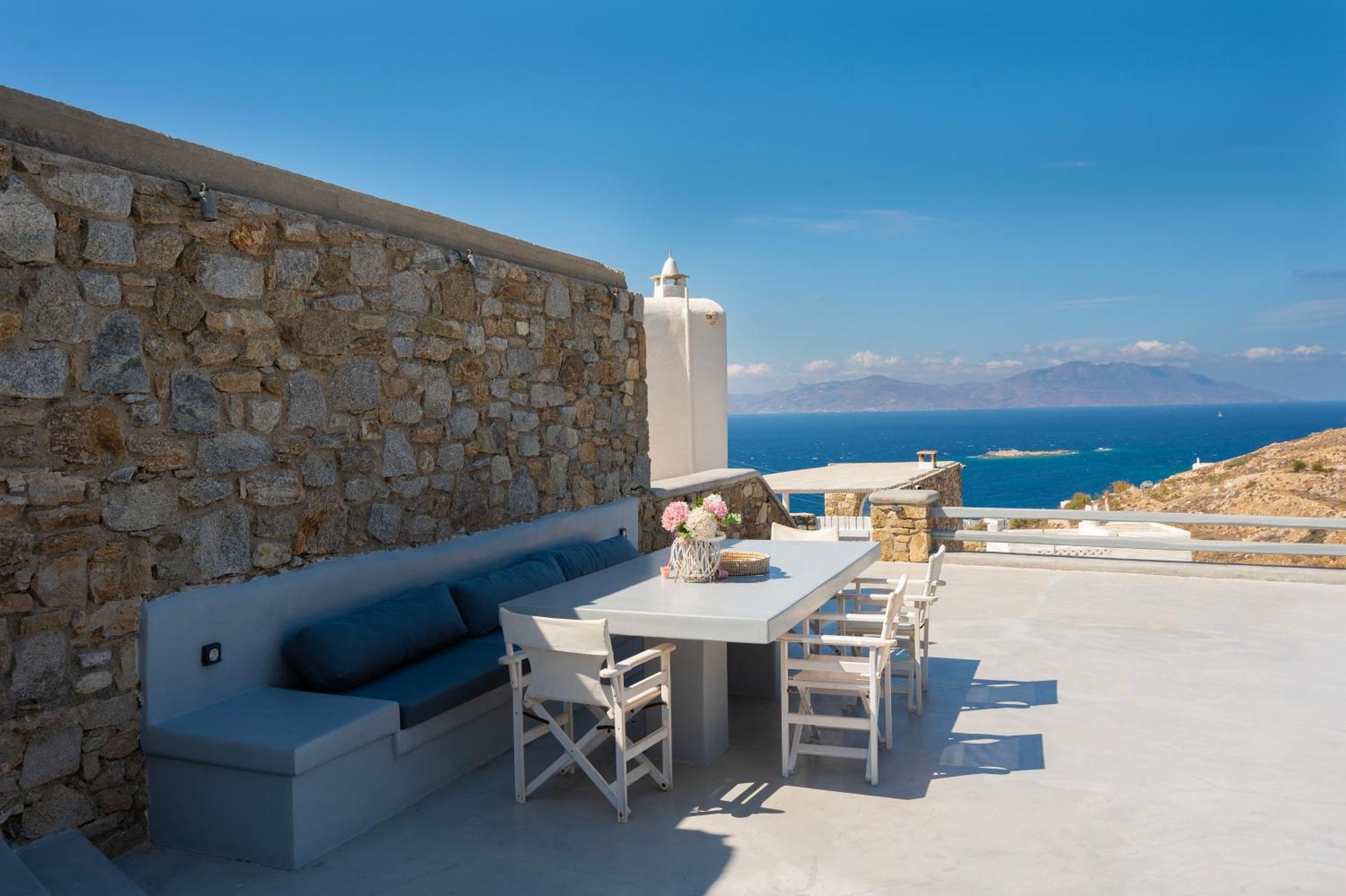 Villa Anema Mykonos - Blue Views Mykonos Villas Mykonos Town المظهر الخارجي الصورة