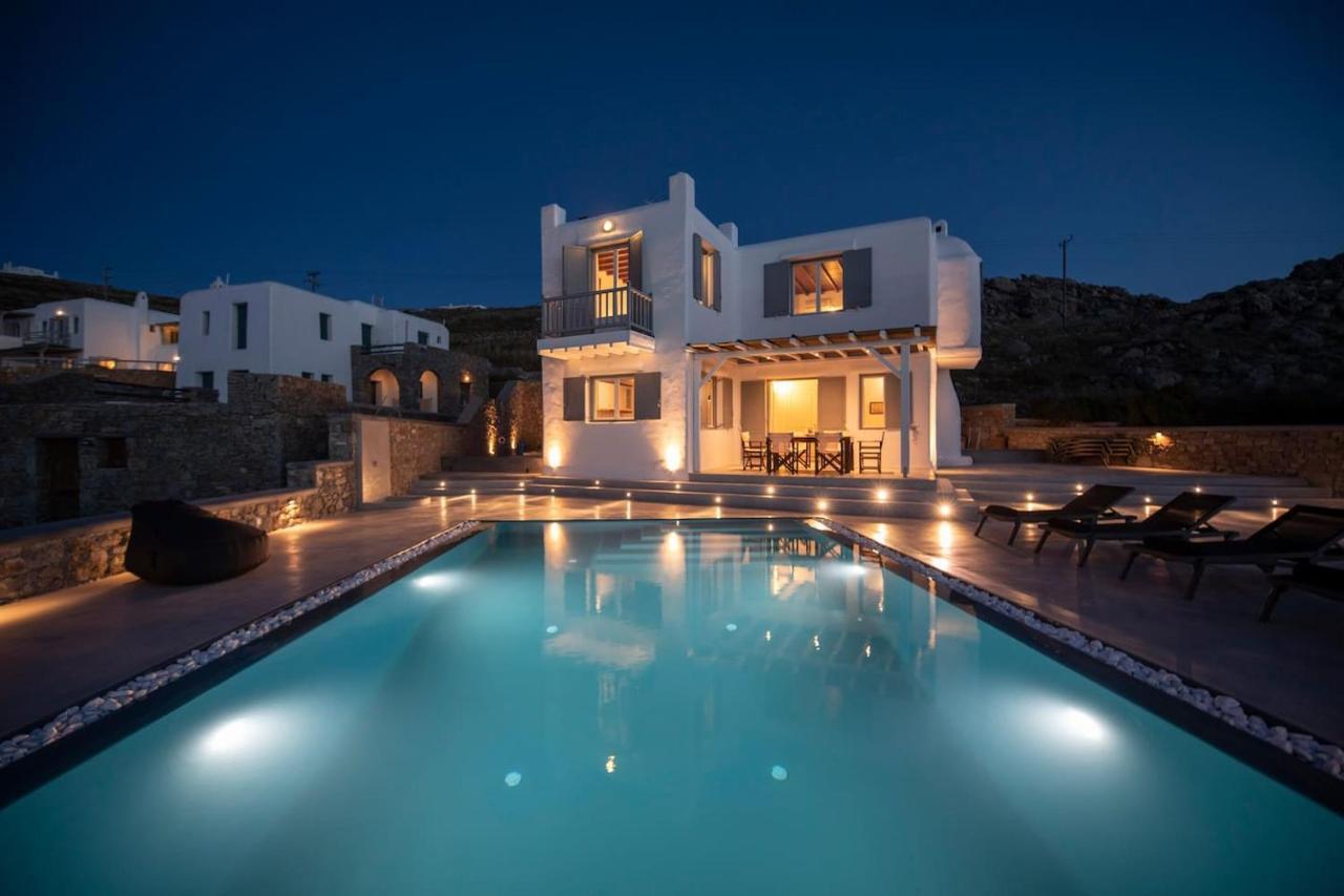 Villa Anema Mykonos - Blue Views Mykonos Villas Mykonos Town المظهر الخارجي الصورة